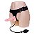 Cinta com prótese peniana Inflável realístico - Strap On - cor bege 18 x3,5 c - Imagem 10