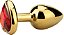 Plug anal em metal com Pedra Coração Joia Anal Dourado - HARD - Imagem 7