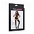 Body Sensual Preto Rendado Estilo Cinta-Liga e Meia Calça 7/8 Arrastão - Eva I - Imagem 4