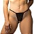 Calcinha Fio Dental Preta com renda Desaforado - Yaffa Lingerie - Imagem 2