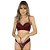Conjunto Lingerie Feminino Com Bojo Microfibra Em Renda Conforto Calcinha Sexy S - Imagem 4