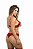 Conjunto Lingerie com Strappy no Decote Sutiã com Bojo e Calcinha Fio Duplo - M - Imagem 8