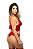 Conjunto Lingerie Sutiã Cropped sem bojo e sem aro Calcinha Fio Dental em Renda - Imagem 10