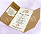 Convite em Papel Kraft com Abas - Imagem 1