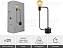 Luminária de mesa Aramis com entrada USB 40X21cm aço preto fosco. - Imagem 4