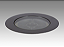 Embutido de solo chão LED flat in redondo com antiofuscante 30º 2700K 35W bivolt Ø19,2X11,3 com alumínio preto IP67. - Imagem 1
