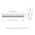 Perfil de embutir LED linear 2 metros IRC 93 2700K 23W 24V alumínio branco. - Imagem 3