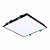 Plafon LED de embutir edge quadrado 4000K 20W bivolt 26x26x5,2cm policarbonato preto. - Imagem 1