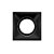 Plafon de embutir Square recuado quadrado PAR30 14x14x7,7cm alumínio preto. - Imagem 1