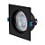 Plafon de embutir LED Easy recuado quadrado 30° 3000K 12W bivolt 14X14X7cm ABS preto. - Imagem 3
