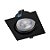 Plafon de embutir LED Easy recuado quadrado 30° 3000K 12W bivolt 14X14X7cm ABS preto. - Imagem 1