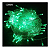 Pisca de Natal 100 Leds Verde 8 Funções 10 Metros fio transparente 127V. - Imagem 1