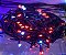 Pisca 100 LEDS Vermelho e fio verde Ø1,8mm com 20 Strobos brancos IP65 Externo 220V 10 metros. - Imagem 1