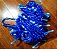 Pisca 100 LEDS e fio Azul Ø1,8mm com 20 Strobos brancos IP65 Externo 220V 10 metros. - Imagem 1