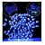 Cortina com 320 LEDs Azul 6mx0,8m 8 funções bivolt uso externo IP44. - Imagem 1