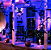Cortina com 320 LEDs Azul 6mx0,8m 8 funções bivolt uso externo IP44. - Imagem 5