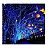 Cortina com 320 LEDs Azul 6mx0,8m 8 funções bivolt uso externo IP44. - Imagem 3