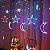 Cascata com 150 LEDs Colorido fio de Fada estrela e lua na ponta 8 funções 2,5 metros bivolt. - Imagem 1