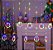 Cortina com 130 LEDs Colorido fio de Fada figuras natalinas PVC 2,5 metros bivolt. - Imagem 2