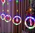Cortina com 130 LEDs Colorido fio de Fada figuras natalinas PVC 2,5 metros bivolt. - Imagem 1