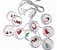 Cortina com 130 LEDs Colorido fio de Fada figuras natalinas PVC 2,5 metros bivolt. - Imagem 3