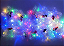 Cascata com 130 LEDs Colorido fio de fada PVC estrela + figuras natalinas 3 metros bivolt. - Imagem 4