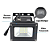 Refletor LED solar com controle 10w 25 leds auto recarregável 6500K IP67. - Imagem 2