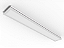 Luminária de embutir compacta fechada com difusor em acrílico leitoso para 2 lâmpadas T5 14/24W 60cm. - Imagem 1