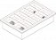 Luminária embutir 28.8cm X 44cm alto rendimento com aletas parabólicas duplas para 4 lâmpadas E27. - Imagem 2