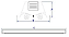 Luminária de embutir alto rendimento 45° para 2 lâmpadas T5 28/54W 120cm. - Imagem 4