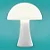 Luminária Mushroom Ø25x31cm Polietileno Branco. - Imagem 2