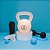 Luminária Kettlebell 28,5x23x17cm Polietileno Branco e Preto. - Imagem 3