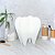 Luminária Dente 28x18x18cm Polietileno Branco. - Imagem 1