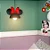 Pendente Orelhas Minnie 24x41x27cm Polietileno Preto e Vermelho. - Imagem 2