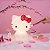 Luminária Hello Kitty 31x24,5x19cm Polietileno Branco e Vermelho. - Imagem 5