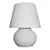 Abajur Lampe Ø30x46cm Polietileno Branco. - Imagem 4