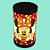 Luminária de Mesa Lumi Minnie 27xØ14,5cm Polipropileno Vermelho, Branco e Preto. - Imagem 2