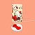 Abajur Pop Hello Kitty 29,5x14,5x15,5cm Polietileno Branco e Vermelho. - Imagem 3