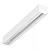 Arandela linear com iluminação assimétrica de Parede LED Retangular 4000K 17,9W Bivolt 59,2x7,3x6,5cm Alumínio Branco Fosco. - Imagem 1