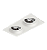 Luminária de Embutir Retangular Face Plana 21,3x11x9,6cm facho orientável 2xAR70 Led Alumínio Branco fosco. - Imagem 1