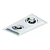 Spot de Embutir Sura Retangular Duplo AR70 26,7x14,5x9,5cm Alumínio Branco Fosco. - Imagem 1