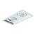 Spot de Embutir Sura Retangular Duplo PAR20 26,7x14,5x12,7cm Alumínio Branco Fosco. - Imagem 1