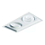 Spot de Embutir Sura Retangular Duplo PAR30 34,3x18,3x13cm Alumínio Branco Fosco. - Imagem 1