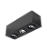 Spot de Sobrepor Sura Face Plana Retangular Triplo AR70 12,3x37,3x12,8cm Alumínio Preto Fosco. - Imagem 1