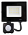 Refletor Com Sensor De Presença Led 30w Fotocélula Bivolt 6500k Preto. - Imagem 1