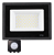 Refletor Com Sensor De Presença Led 300w Fotocélula Bivolt 6500k Preto. - Imagem 1