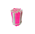 PLIN LIXA DE UNHA ROSA 8CM -  C/ 100 UNIDADES - Imagem 1