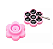 BATOQUE FLOR ROSA 50 UNI - Imagem 1