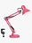 LUMINARIA ROSA PINK ARTICULAR COM BASE DE MESA E GARRA DESK LAMP - Imagem 1