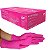 LUVA NITRILICA ROSA TAM XP 100UNID. - Imagem 1